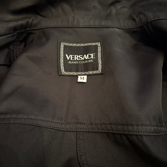 Versace Jeans Couture Collection Black fitted trench style coat - Picture 3 of 13